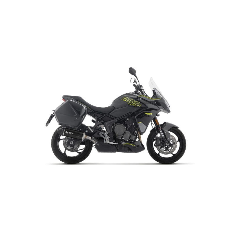 Silenziatore Indy-Race Evo In Alluminio "Dark" Per Triumph Tiger Sport 800 E5+ 2025