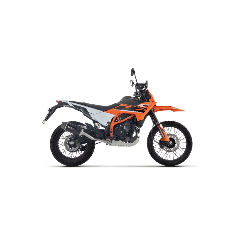 Silenziatore Indy-Race Evo In Alluminio "Dark" Per Ktm 125 Enduro R / Smc R E5+ 2025/2026