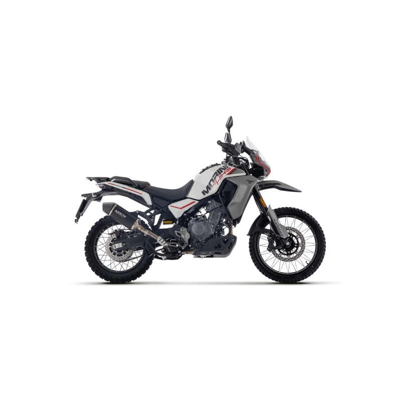 Silenziatore Indy Race In Alluminio "Dark" Per Moto Morini Allthrike 450 E5+ 2025/2026
