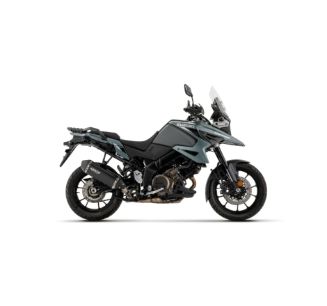 Silenziatore Explorer In Alluminio Nero Per Suzuki V-Strom 1050De/Se E5+ 2025/2026 E 2020/2024