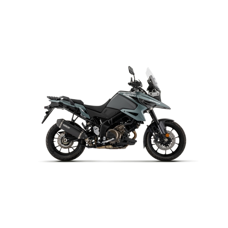 Silenziatore Explorer In Alluminio Nero Per Suzuki V-Strom 1050De/Se E5+ 2025/2026 E 2020/2024