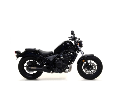 Marmitta Omologata Rebel Nichrom Dark Honda Cmx500 Rebel '17/20 Con Fond.Carbyric.Orig.+Ric.Arrow