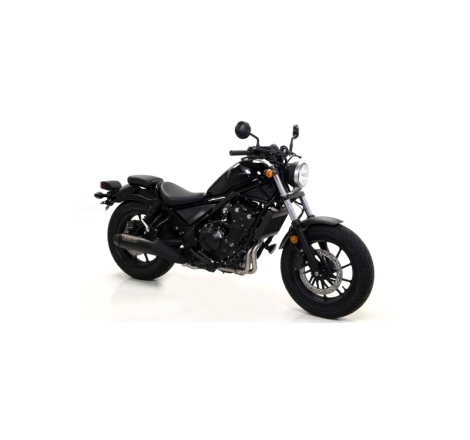 Marmitta Omologata Rebel Nichrom Dark Honda Cmx500 Rebel '17/20 Con Fond.Carbyric.Orig.+Ric.Arrow