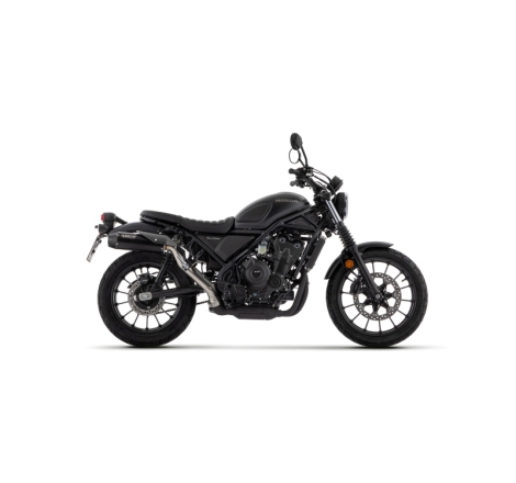 Marmitta Omologata Rebel Nichrom Dark Honda Cl 500 '23 Con Fond.Carby Ric.Orig.+Ric.Arrow