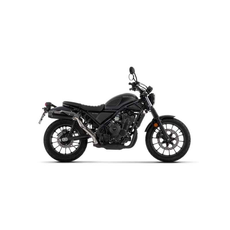 Marmitta Omologata Rebel Nichrom Dark Honda Cl 500 '23 Con Fond.Carby Ric.Orig.+Ric.Arrow