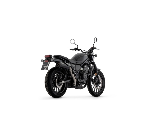 Marmitta Omologata Rebel Nichrom Dark Honda Cl 500 '23 Con Fond.Alluminio Neroric.Orig.+Ric.Arrow