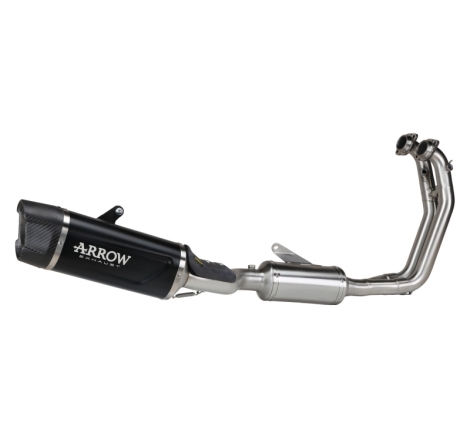 Kit Completo Con Silenziatore Indy-Race Evo In Alluminio "Dark" Per Aprilia Rs660 E5+ 2025