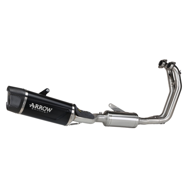 Kit Completo Con Silenziatore Indy-Race Evo In Alluminio "Dark" Per Aprilia Rs660 E5+ 2025