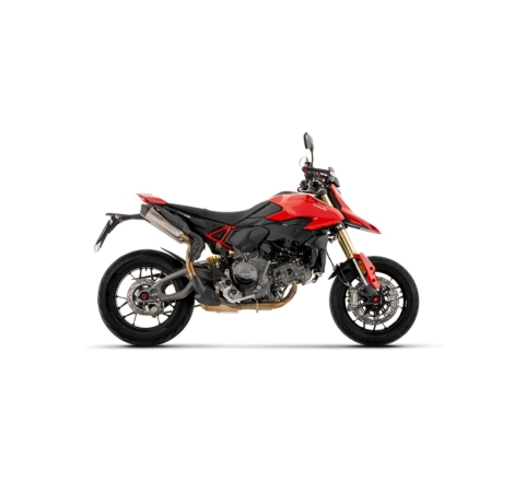 Silenziatori Dx+Sx Round Sil In Titanio + Raccordo In Inox Per Ducati Hypermotard / Hypermotard Sp V2 E5+ 2026