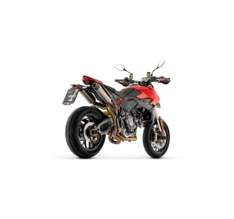 Silenziatori Dx+Sx Round Sil In Titanio + Raccordo In Inox Per Ducati Hypermotard / Hypermotard Sp V2 E5+ 2026