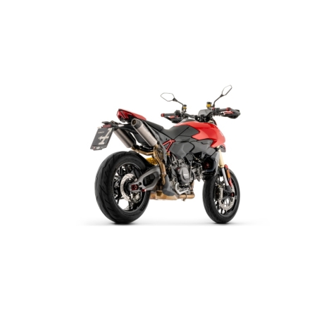 Silenziatori Dx+Sx Round Sil In Titanio + Raccordo In Inox Per Ducati Hypermotard / Hypermotard Sp V2 E5+ 2026