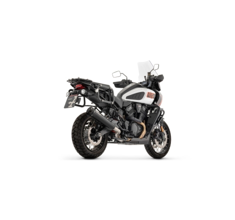 Silenziatore Racing Rebel "Dark" Con Fond. Alluminio Anod. Nero Harley-Davidson Ra1250 Pan America E5+ 2026 Ric. Or. + Ric. Arro