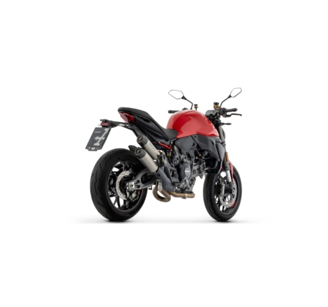 Kit Silenziatori Racing Round-Sil Dx/Sx In Titanio Con Fond. Carby+ Raccordo In Inox Per Ducati Monster / Monster + E5+ 2026 Ric