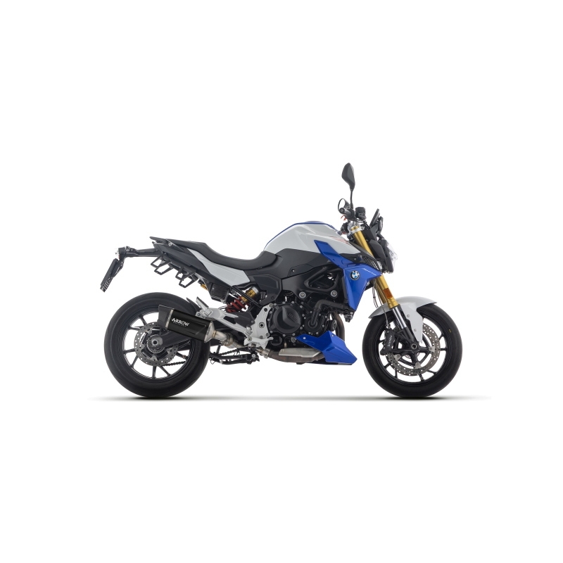 Kit Silenziatore Indy-Race Evo In Alluminio "Dark" + Raccordo In Acciaio Inox Per Bmw F900R E5+ 2025