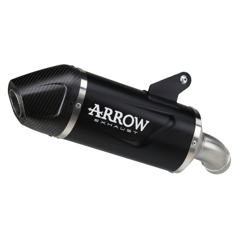 Silenziatore Indy Race Evo In Alluminio "Dark" Per Motoguzzi V100 Mandello / Stelvio E5+ 2025