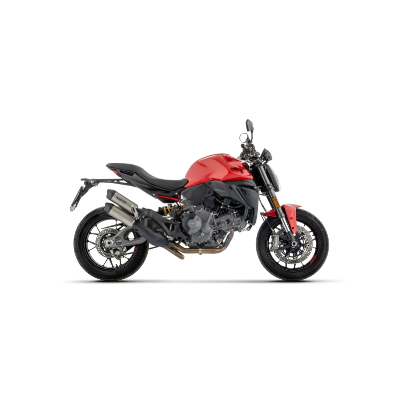 Kit Silenziatori Omologati Round-Sil Dx/Sx In Titanio Con Fond. Carby + Raccordo In Inox Per Ducati Monster / Monster + E5+ 2026