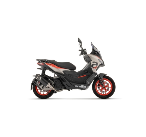 Kit Completo Con Silenziatore Urban In Alluminio "Dark" Per Aprilia Sr125 Gt / Sr 125 Gt Replica E5+ '25/'26