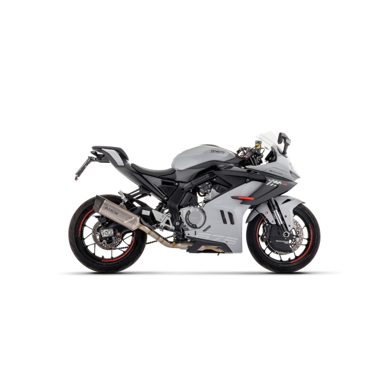 Kit Completo Con Silenziatore Indy-Race Evo In Titanio Per Cf Moto 675 Sr-R/Nk E5+ 2026
