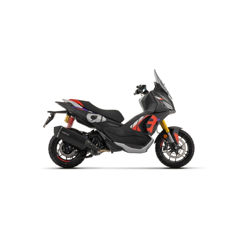 Silenziatore Sonora In Nicrhom "Dark" Per Aprilia Sr 400 Gt E5+ '26