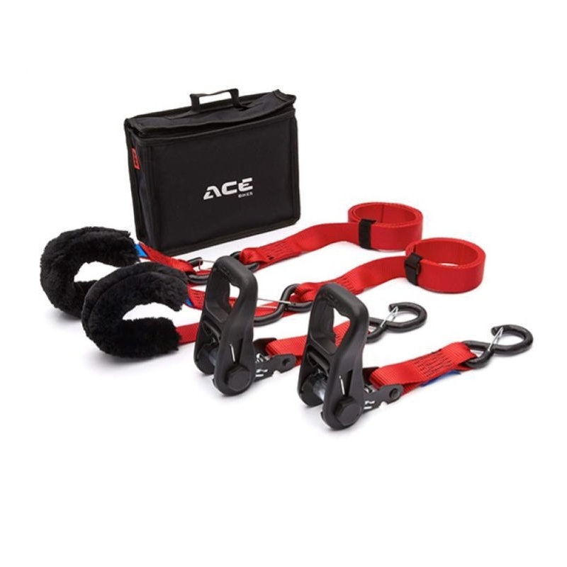 Set Cinghie Acebikes RATCHET STRAP DELUXE DUO con Cricchetto