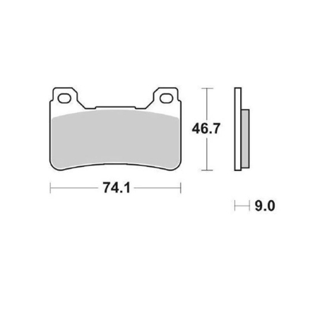 Pastiglie Freno Brembo 107A48648 Racing Anteriori M488Z04