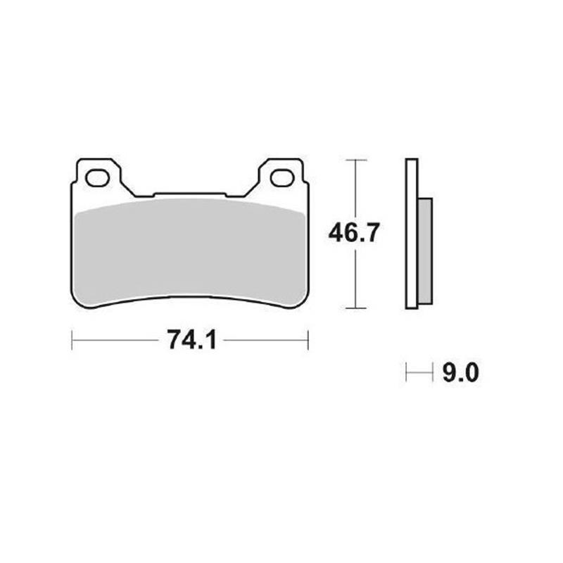 Pastiglie Freno Brembo 107A48648 Racing Anteriori M488Z04