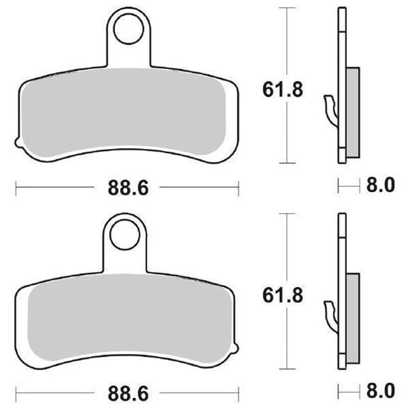 Pastiglie Freno Brembo 07HD15SA Sinterizzate Anteriori