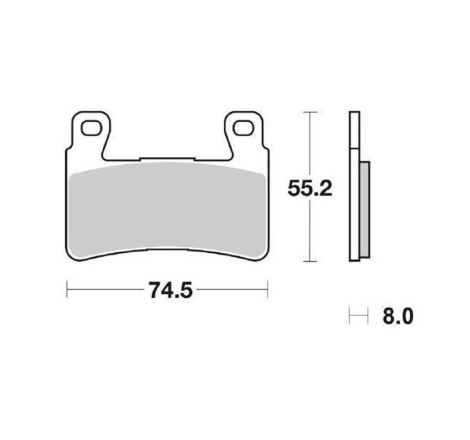 Pastiglie Freno Brembo 07HO45RC Sinterizzate Anteriori