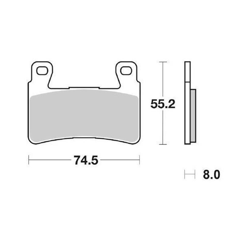 Pastiglie Freno Brembo 07HO45RC Sinterizzate Anteriori