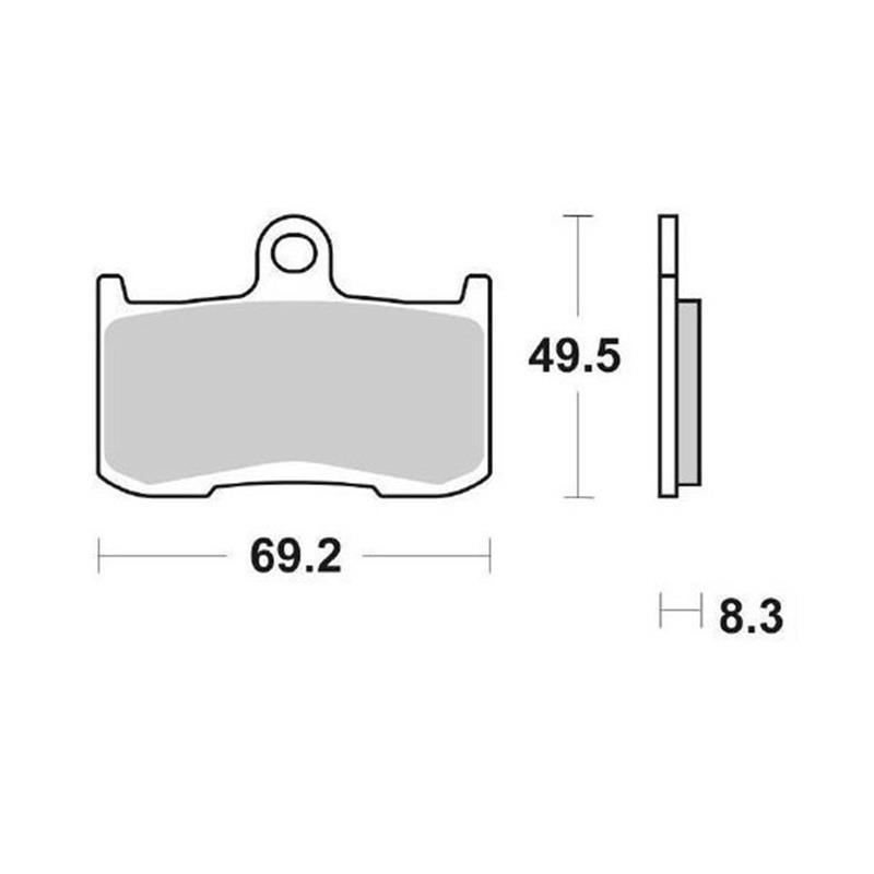 Pastiglie Freno Brembo 07KA23RC Sinterizzate Anteriori