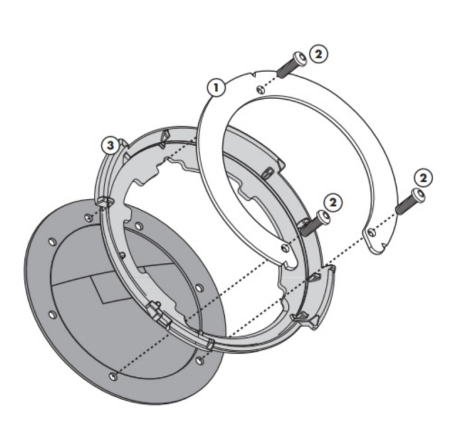 Flangia Givi BF03 per Borsa Serbatoio Tanklock e Tanklocked Honda