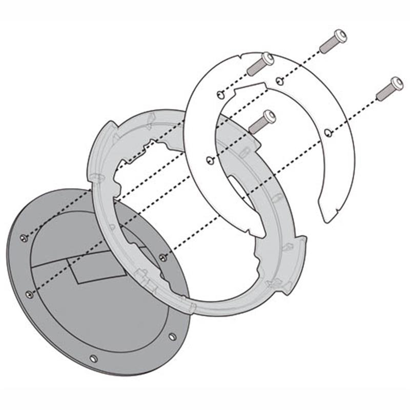 Flangia Givi BF07 per Borsa Serbatoio Tanklock e Tanklocked Bmw (sostituito con BF22)