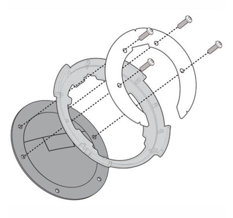 Flangia Givi BF08 per Borsa Serbatoio Tanklock e Tanklocked Ducati