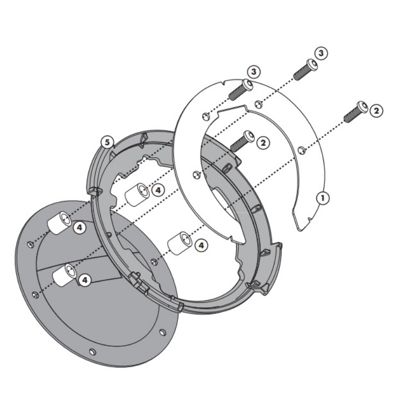 Flangia Givi BF10 per Borsa Serbatoio Tanklock e Tanklocked Suzuki