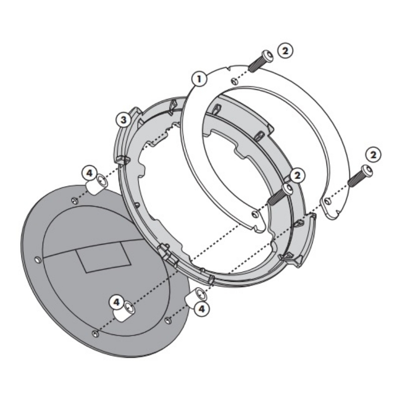 Flangia Givi BF20 per Borsa Serbatoio Tanklock e Tanklocked Honda