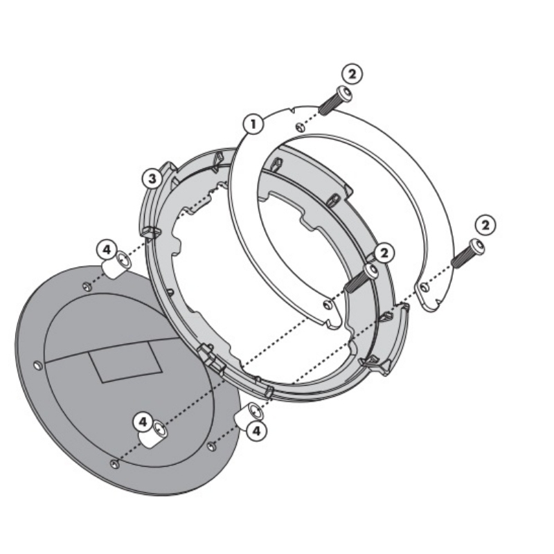 Flangia Givi BF32 per Borsa Serbatoio Tanklock e Tanklocked Kawasaki