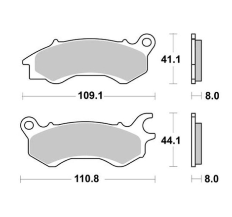 Pastiglie Freno SBS 235 CT Carbontech Anteriori-Posteriori