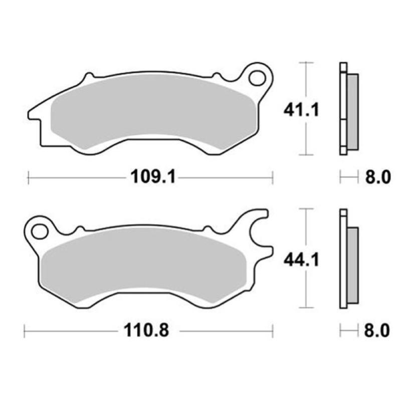 Pastiglie Freno SBS 235 CT Carbontech Anteriori-Posteriori