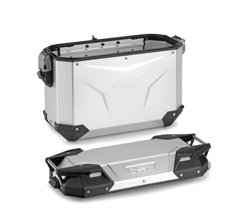 Valigia Laterale Sinistra Givi Trekker Outback Evo Smart 37LT In Alluminio Anodizzato
