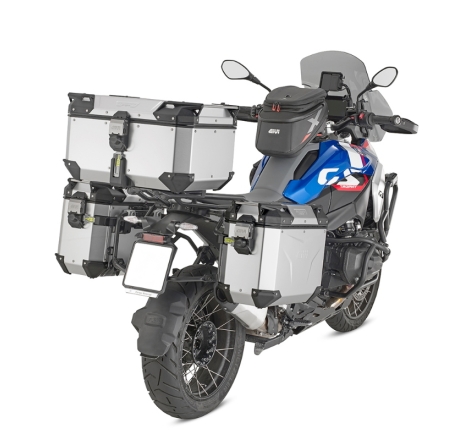 Valigia Laterale Sinistra Givi Trekker Outback Evo Smart 37LT In Alluminio Anodizzato