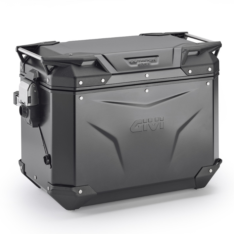 Valigia Laterale Sinistra Givi Trekker Outback Evo Smart 48LT In Alluminio Nero