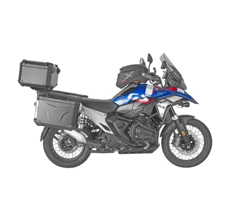 Valigia Laterale Sinistra Givi Trekker Outback Evo Smart 48LT In Alluminio Nero