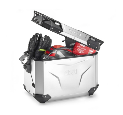 Valigia Laterale Destra Givi Trekker Outback Evo Smart 48LT In Alluminio Anodizzato