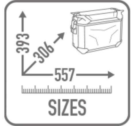 Valigia Laterale Sinistra Givi Trekker Outback Evo Smart 44LT In Alluminio