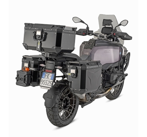 Valigia Laterale Destra Givi Trekker Outback Evo Smart 44LT In Alluminio Nero