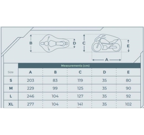 Telo Coprimoto Mototec Hydroshield Misura S