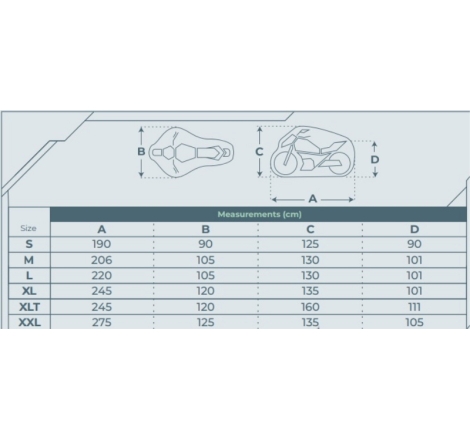Telo Coprimoto Mototec Stormguard Misura L
