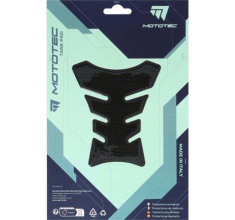 Para Serbatoio Mototec T1 112mm x 134mm Carbon Look