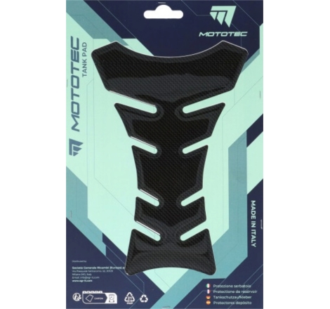 Para Serbatoio Mototec T2 140mm x 208mm Carbon Look