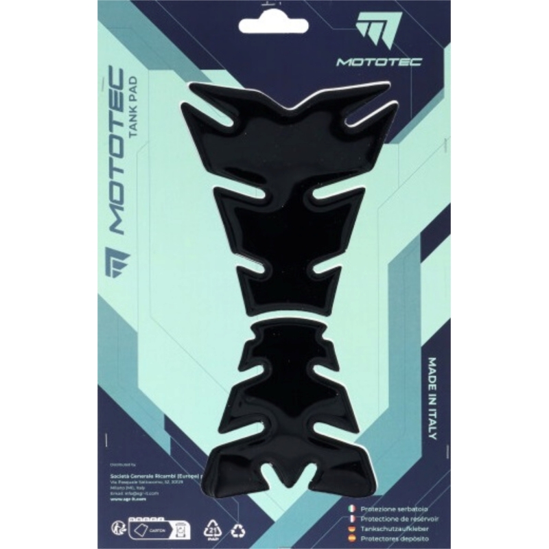 Para Serbatoio Mototec T3 100mm x 209mm Nero